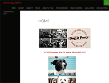 Tablet Screenshot of airdriedogandpony.ca